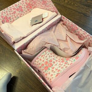 Women’s Hunter X LoveShackFancy Play Rain Boot - Rose Heart Size 6